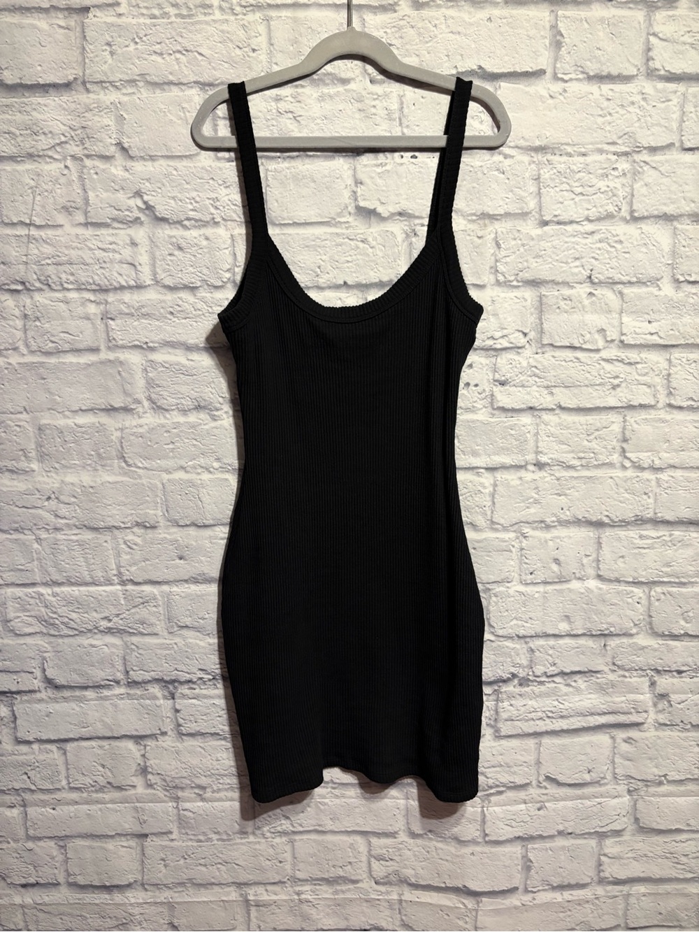 Supre Ribbed Black Tank Dress Small